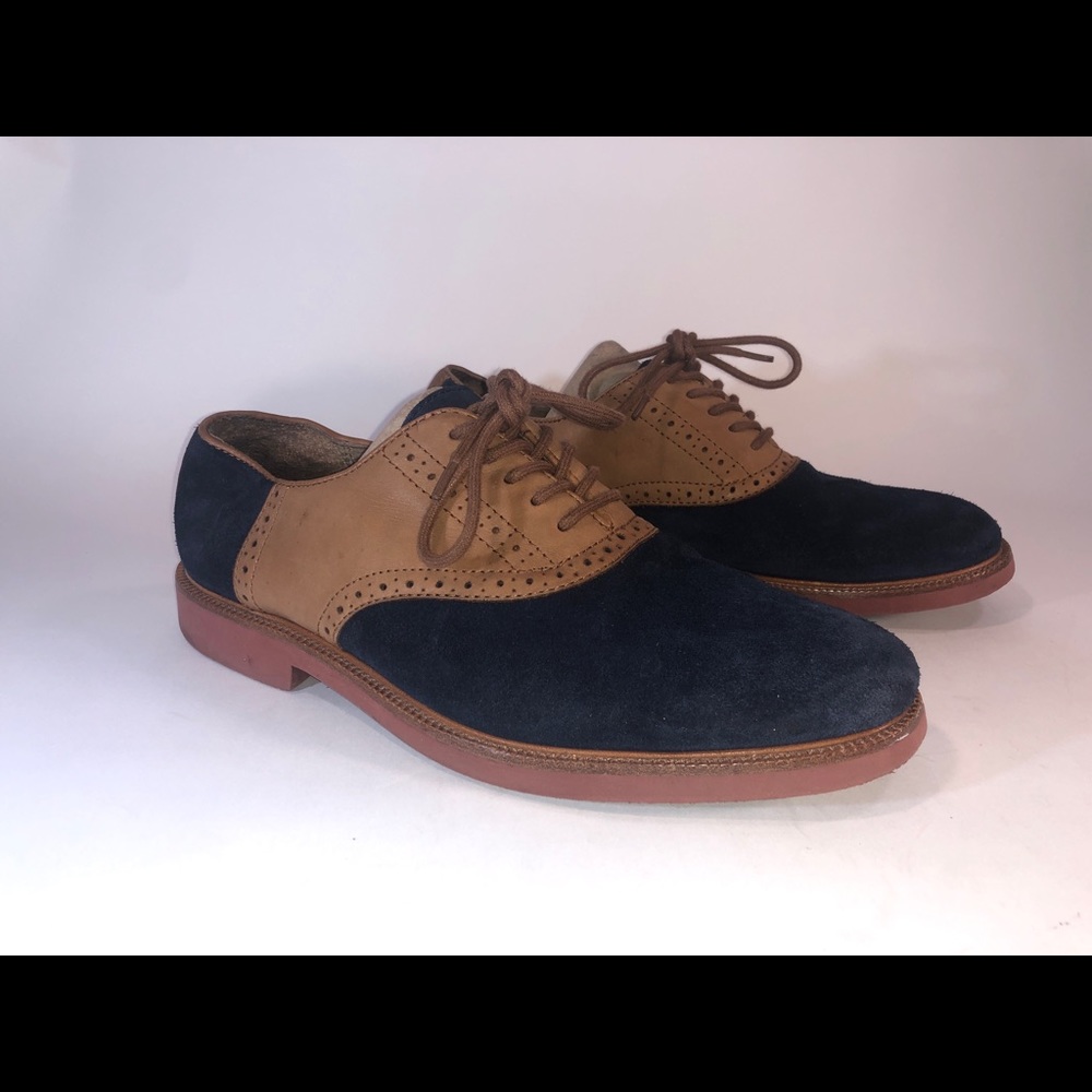 Polo Ralph Lauren Torngtn Leather Suede Oxford Men's Shoes Size 10.5D